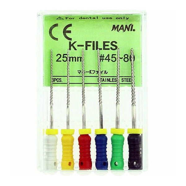 Mani K-Files 25mm - Assorted #45-80