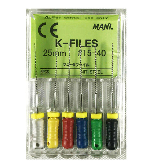 Mani K-Files 25mm - Assorted #15-40