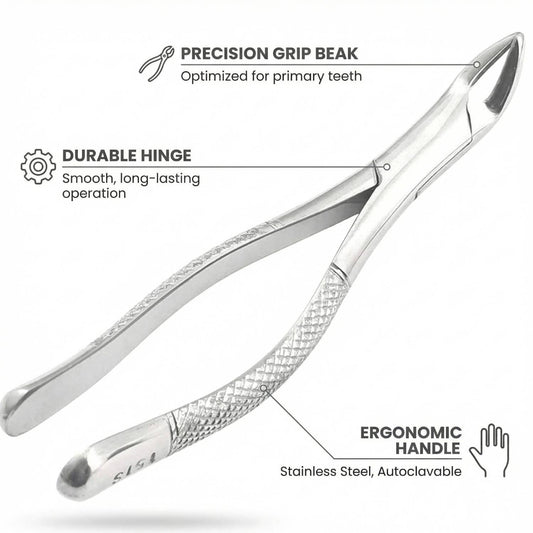 GDC American Forceps Pedo Universal Lower Primary Teeth & Roots #151S (F151S)