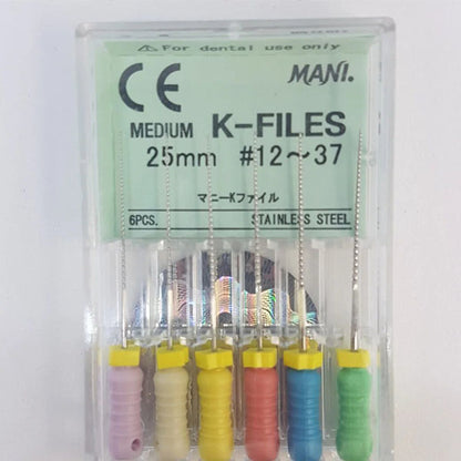 Mani K-Files 25mm - Assorted #12-37