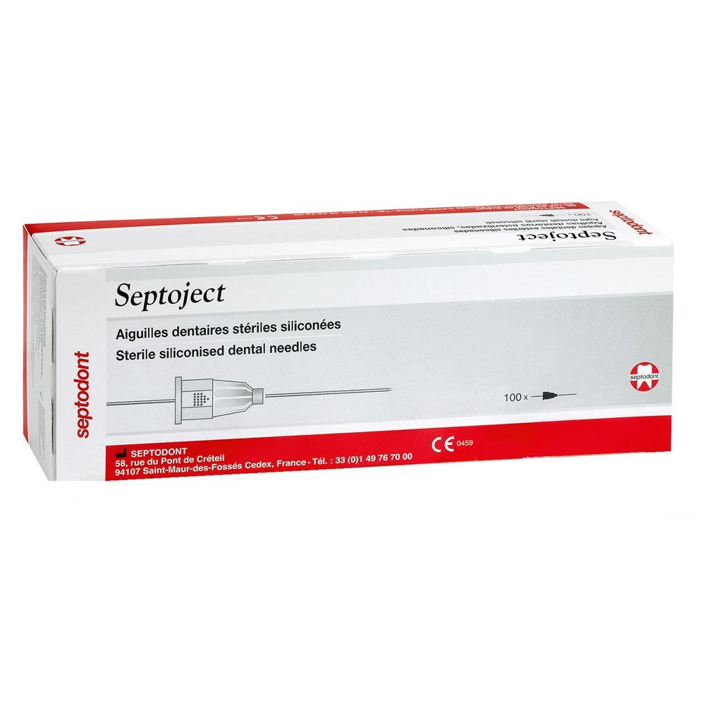 Septodont Septoject Needles for Dental Cartridge Syringe - 27g / 25mm