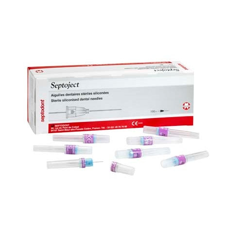 Septodont Septoject Needles for Dental Cartridge Syringe - 30g / 25mm