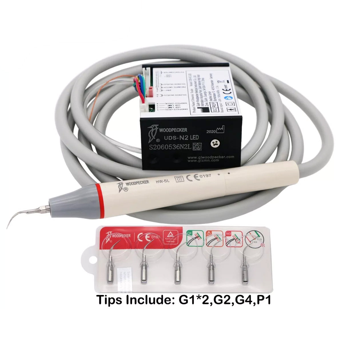 Woodpecker UDS-N2 LED Piezo Ultrasonic Scaler With Tips