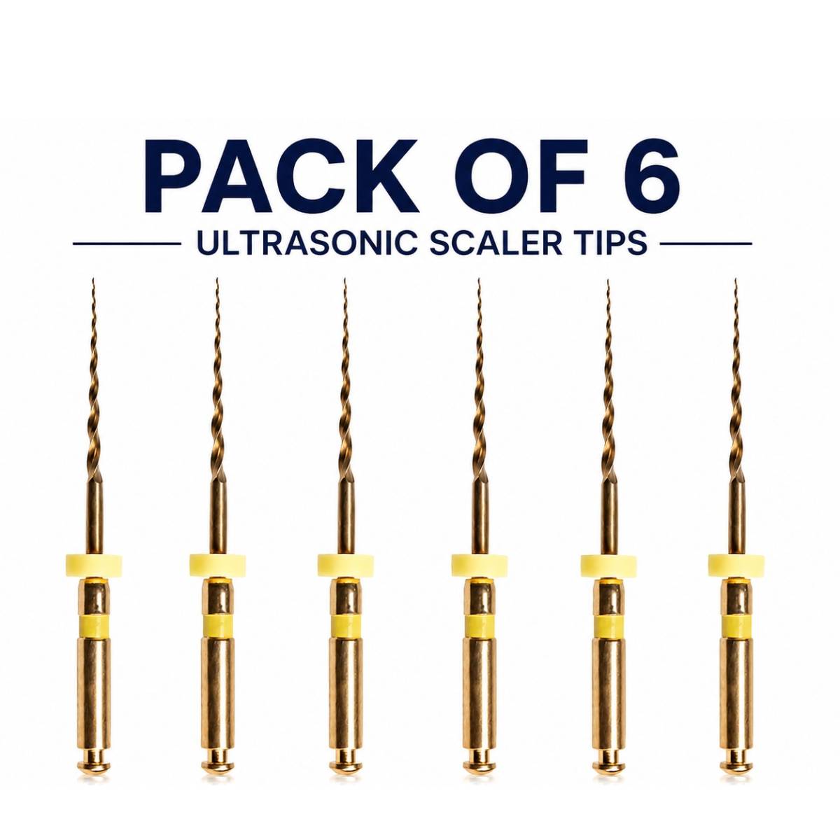 Woodpecker Endo Plus Heat Treated Gold Rotary Files - 19mm W0 17/0.08